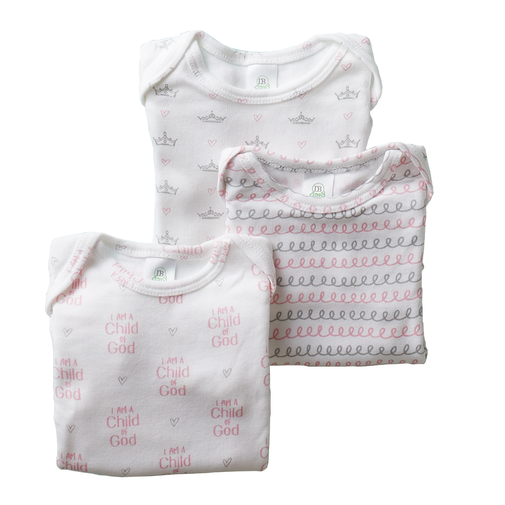 Baby Girl 3-Month Bodysuits (Set of 3), , large image number 0