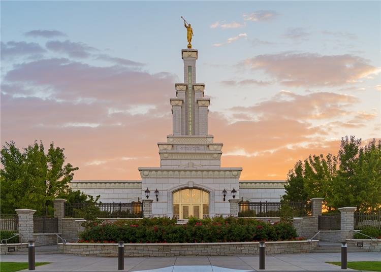 Columbia River Temple, Evening Print, , large image number 0
