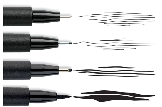 Black Journaling Pen Set, , large image number 1