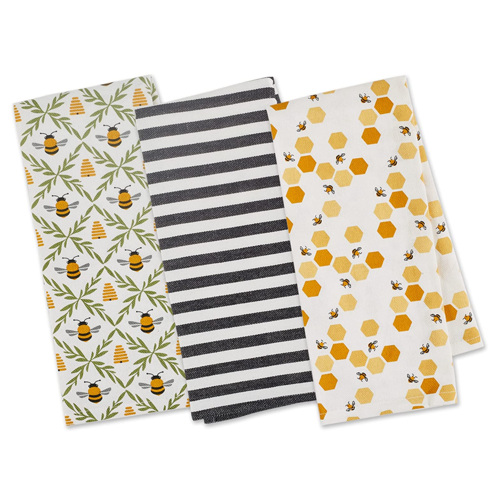 Little Bees Dish Towel (Set of 3), , large image number 0