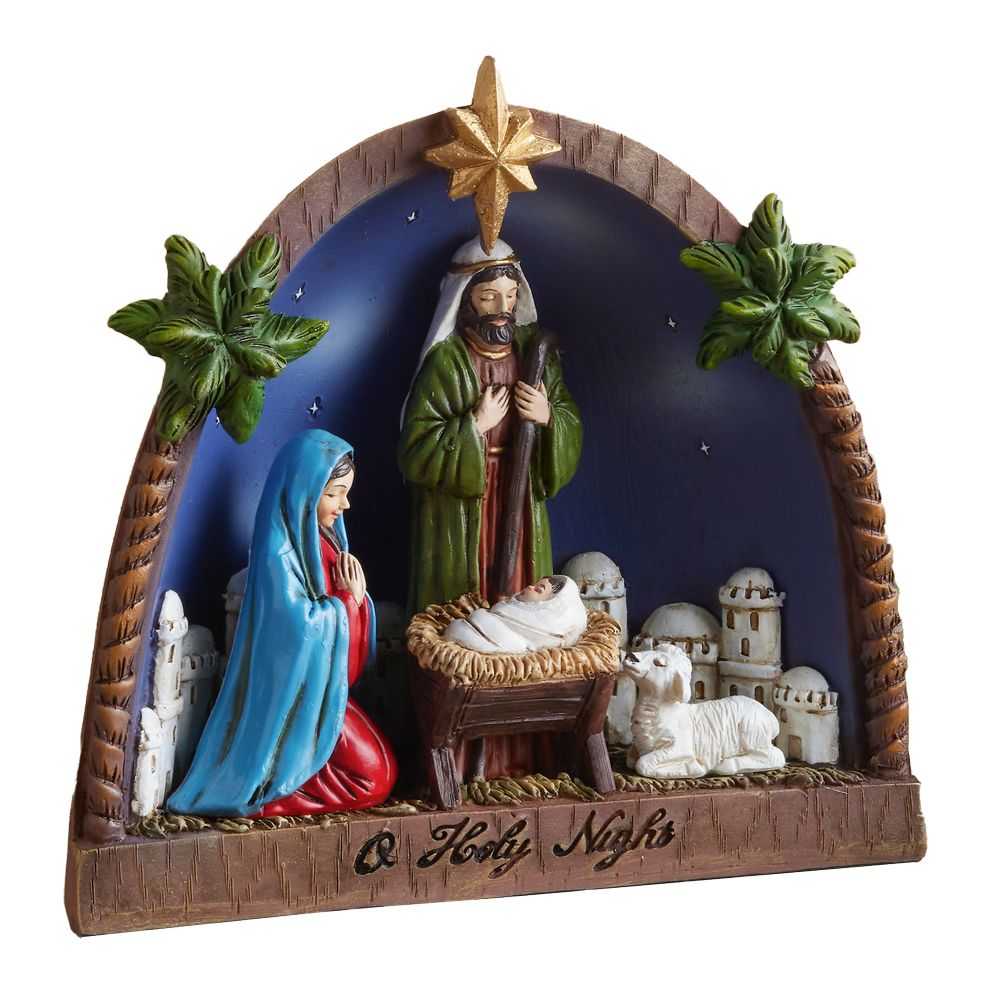 Starry Night Holy Family Nativity Figurine