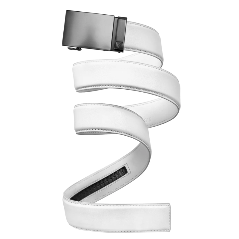 Gunmetal on White 40mm Belt, , large image number 0