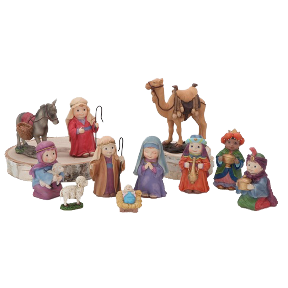 Children's Colorful Resin Nativity, , large image number 0