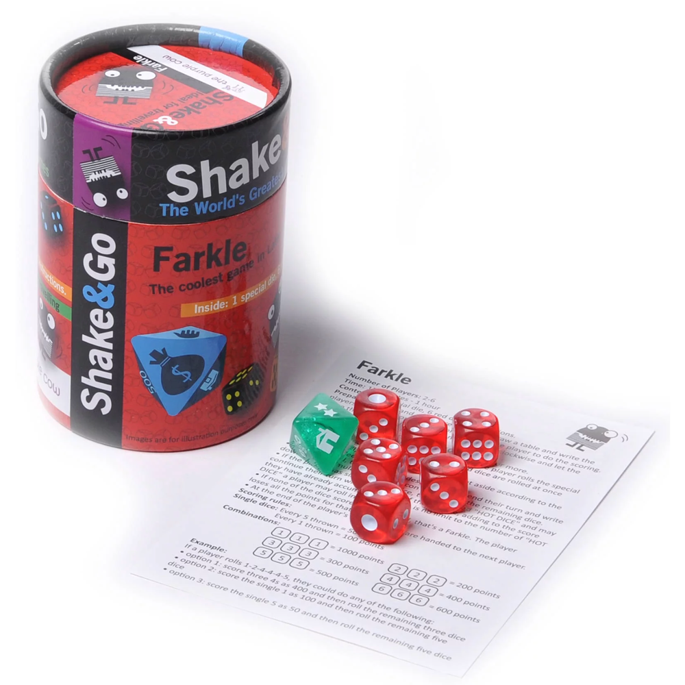 Shake and Go Farkle Dice Game, , large image number 1