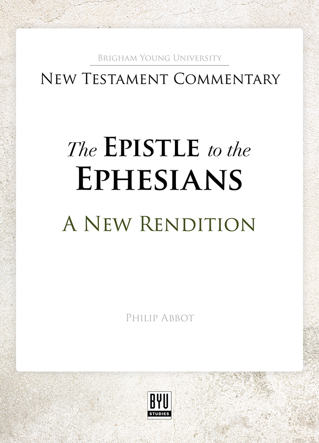 The Epistle to the Ephesians: A New Rendition, , large image number 0