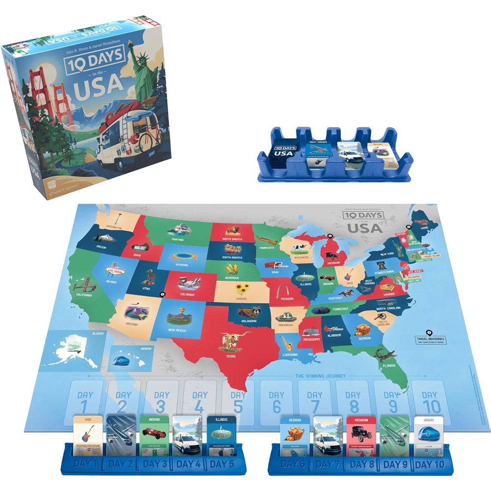 10 Days in the USA Board Game, , large image number 1
