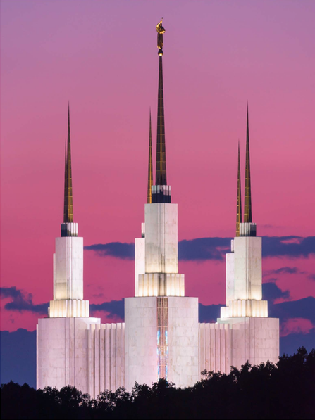 Washington, D.C. Temple Sunset Glow, , large image number 0