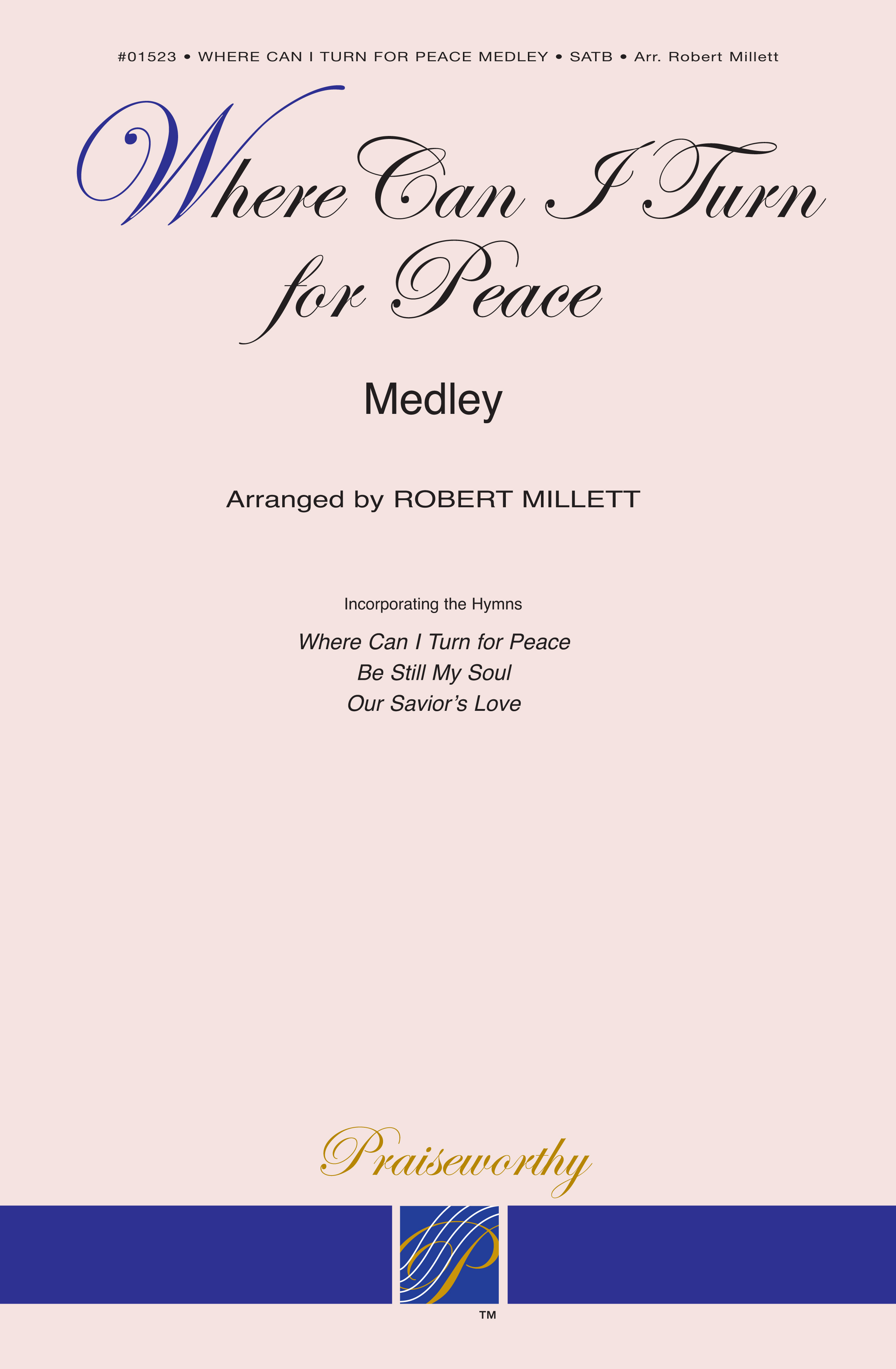 Where Can I Turn for Peace SATB, , large image number 0