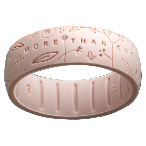 Silicone More Than Enough Flower Pop Pink Sand Ring