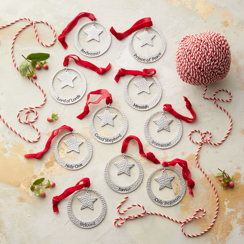 Names of Christ Hanging Star Ornament Set, , large