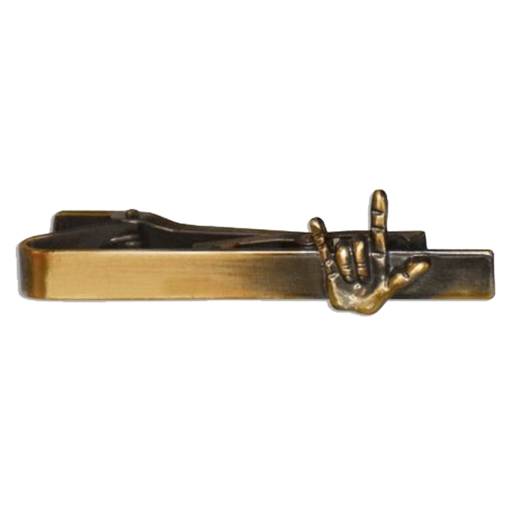 I Love You Sign Language Tie Bar, , large image number 0