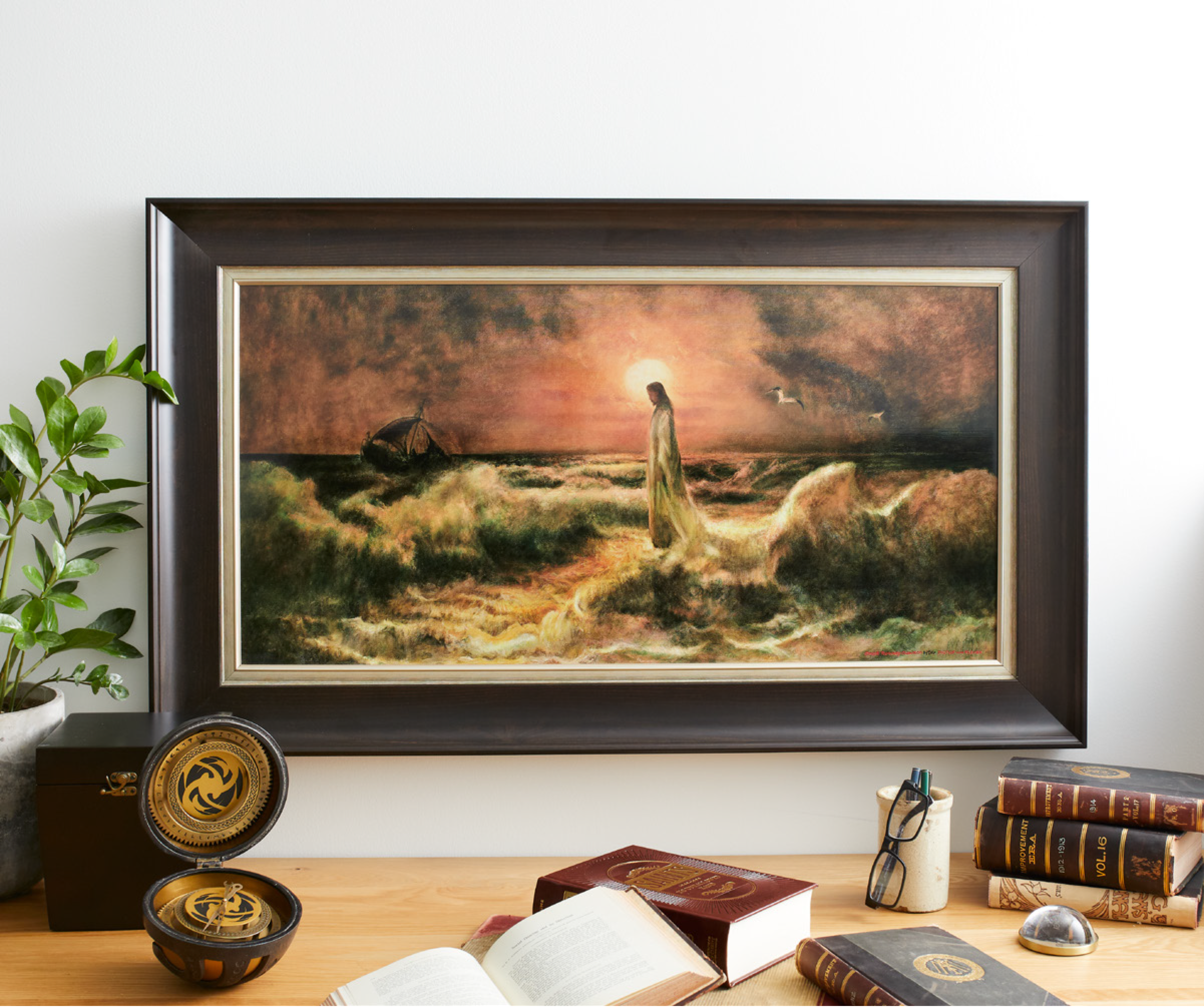 Walking on Water (22x44 Framed Metal Luminous Print)