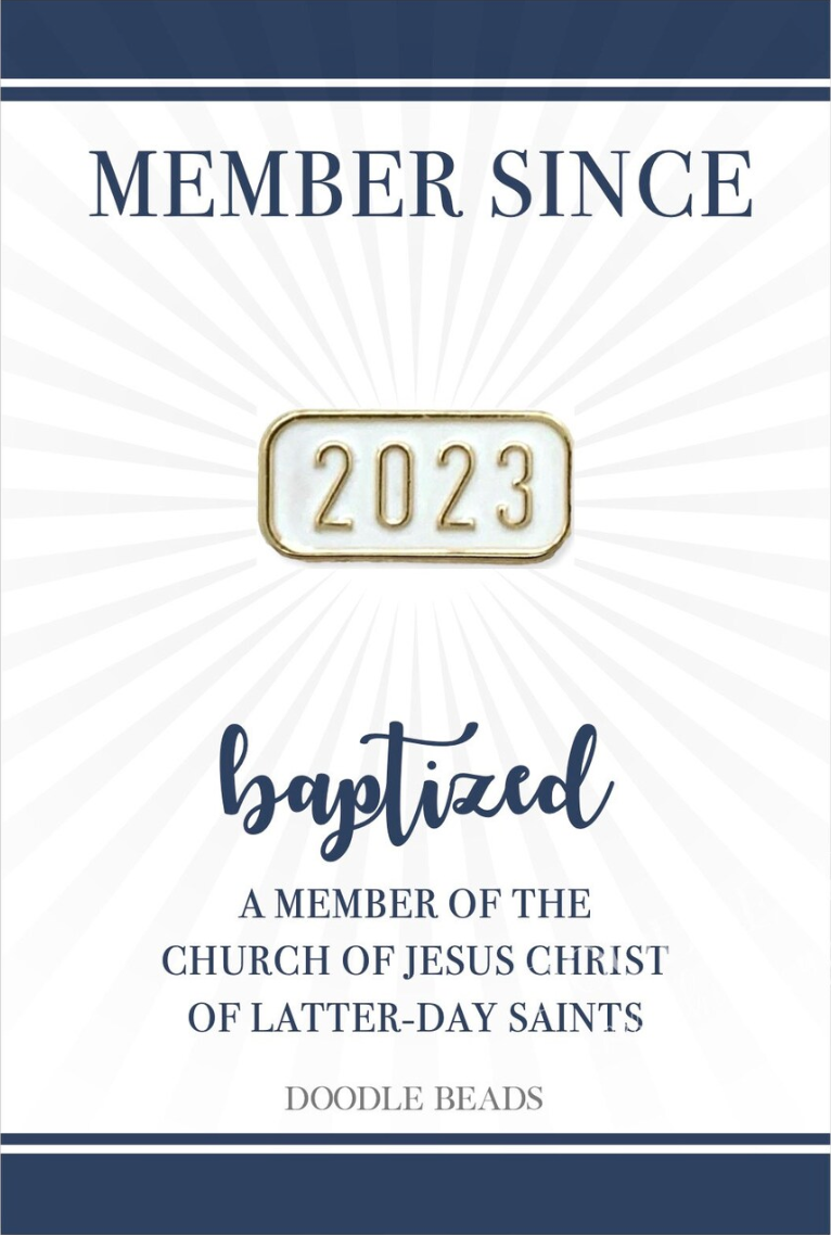 Member Since 2023 Baptism Pin, , large image number 0
