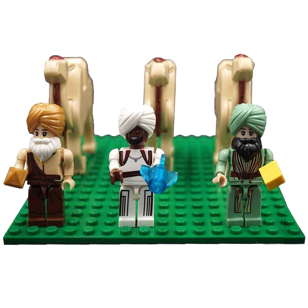 Brick'Em Young Building Block Plastic Nativity, , large
