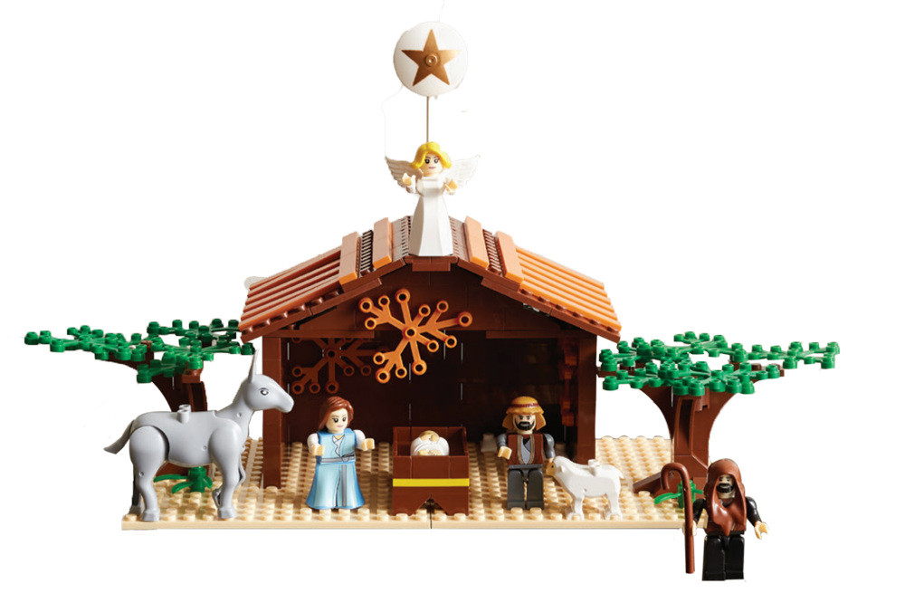 Brick'Em Young Building Block Plastic Nativity
