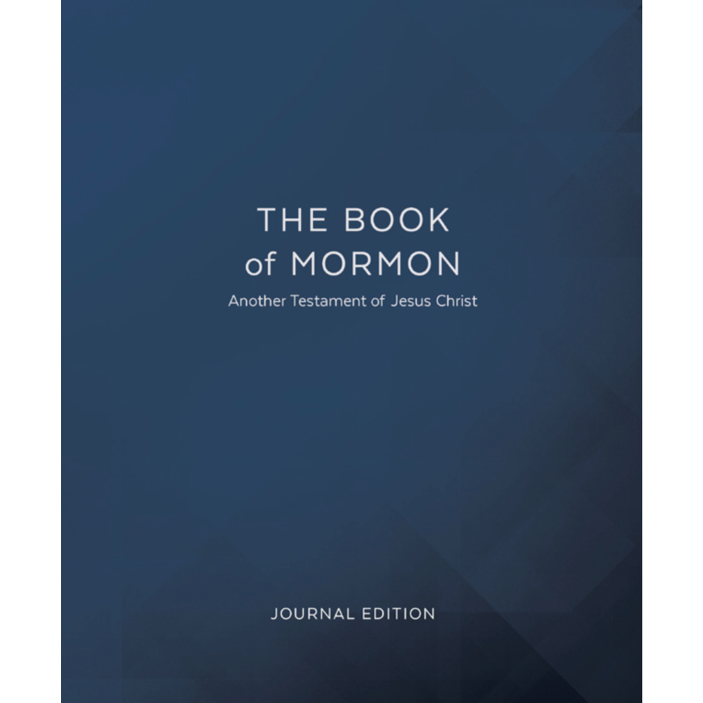 The Book of Mormon, Journal Edition, Large Print Blue (Lined)
