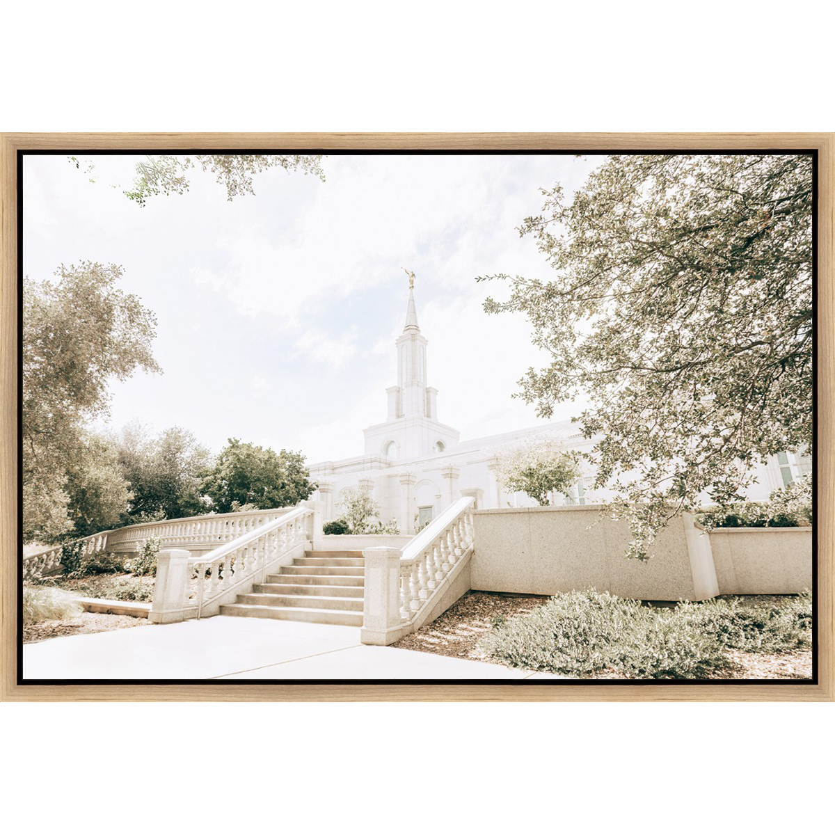 Sweet is the Work, Sacramento Temple (31.5x21.5 Framed Canvas)