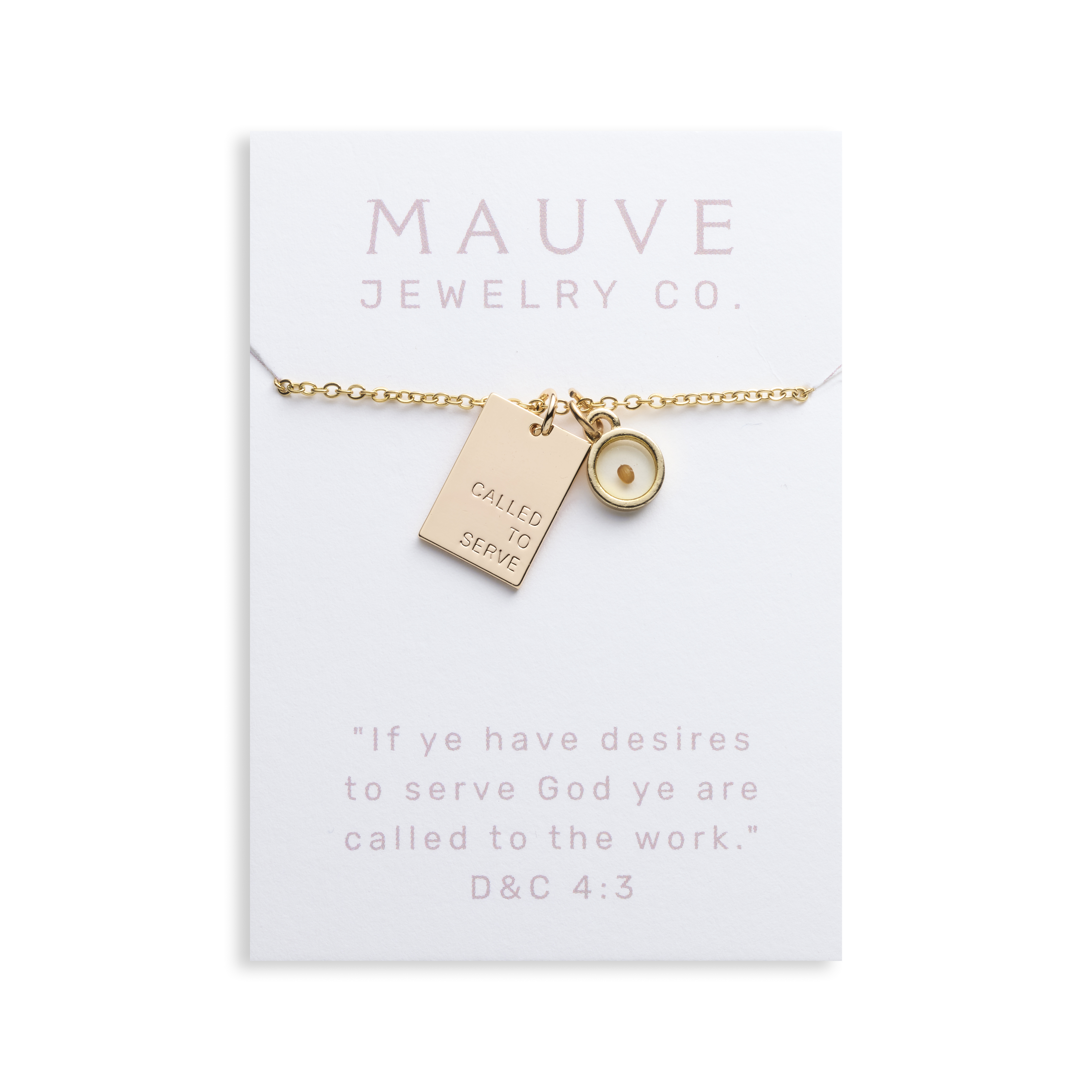 Called to Serve Mustard Seed Missionary Necklace, , large