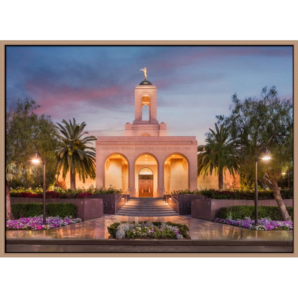 Covenant Path Temple: Newport Beach Temple (30x41 Framed Canvas Giclee), , large image number 0