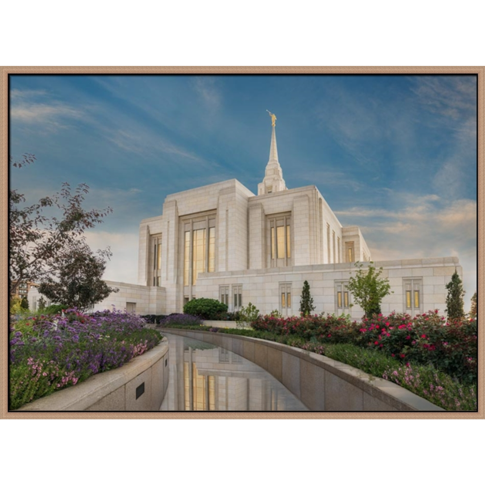 Covenant Path Temple: Ogden Temple (30x41 Framed Canvas Giclee), , large image number 0
