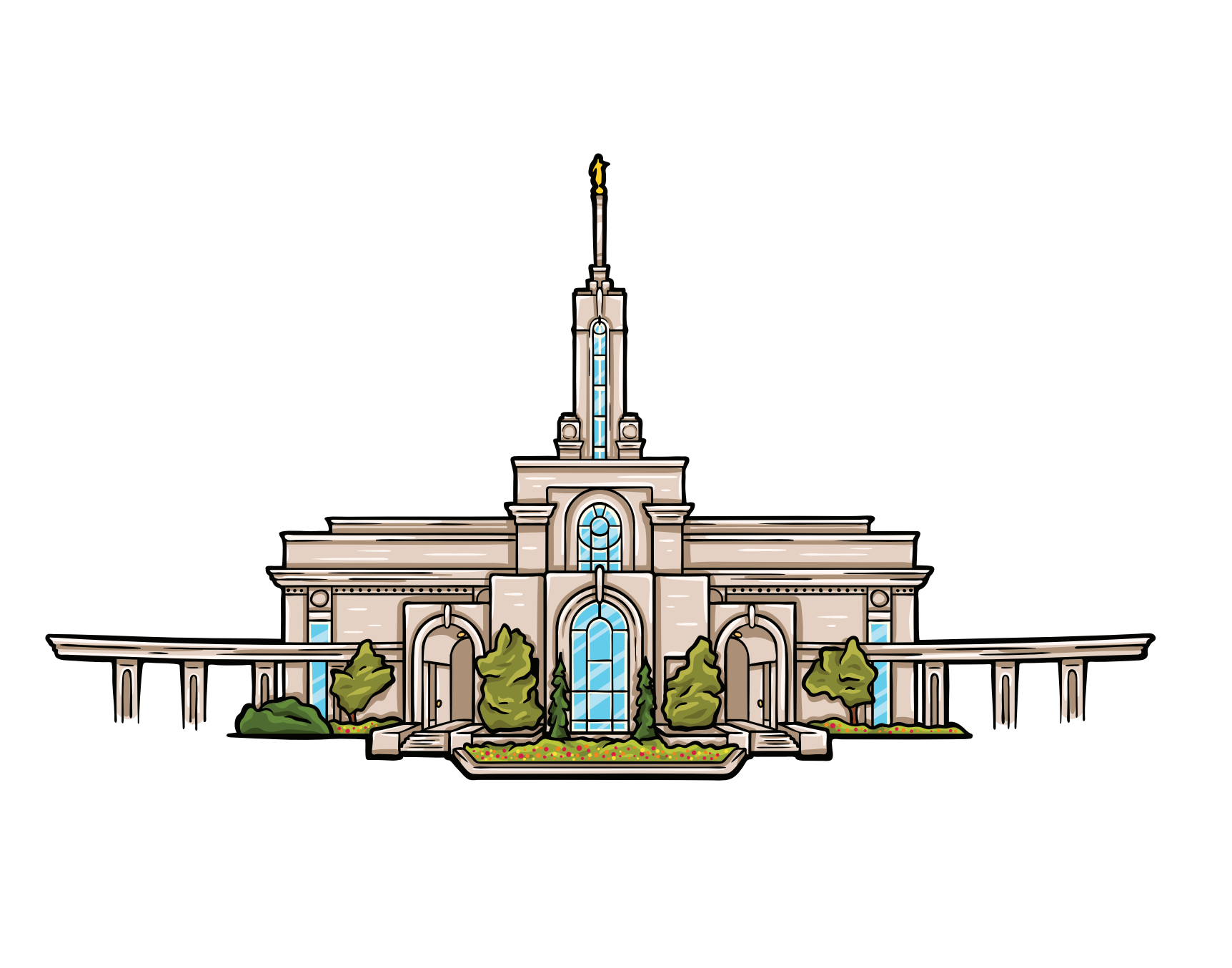 Mount Timpanogos Temple Sticker, , large image number 0