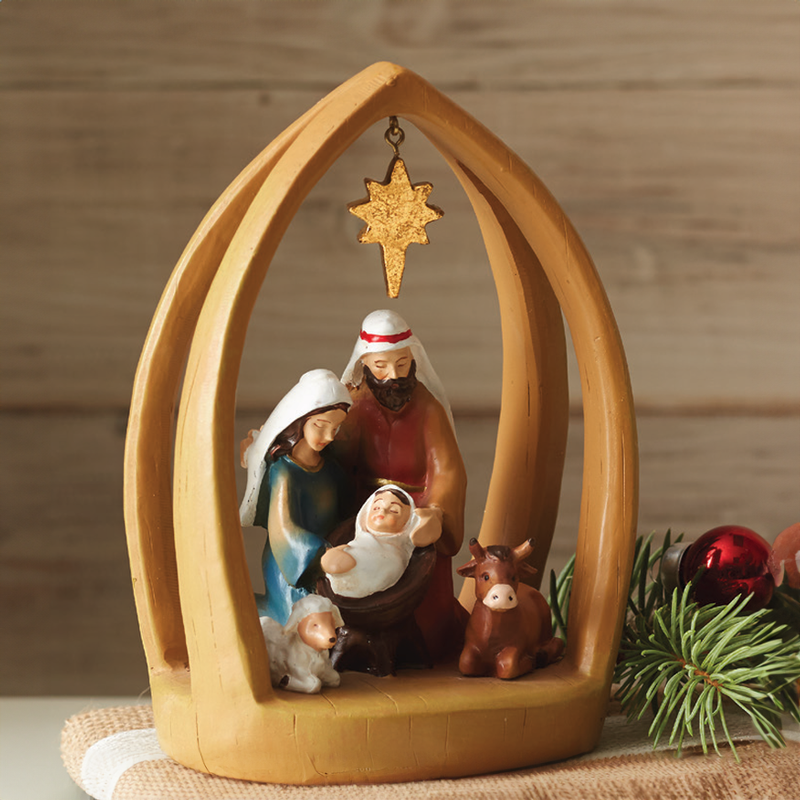 Hanging Star Nativity
