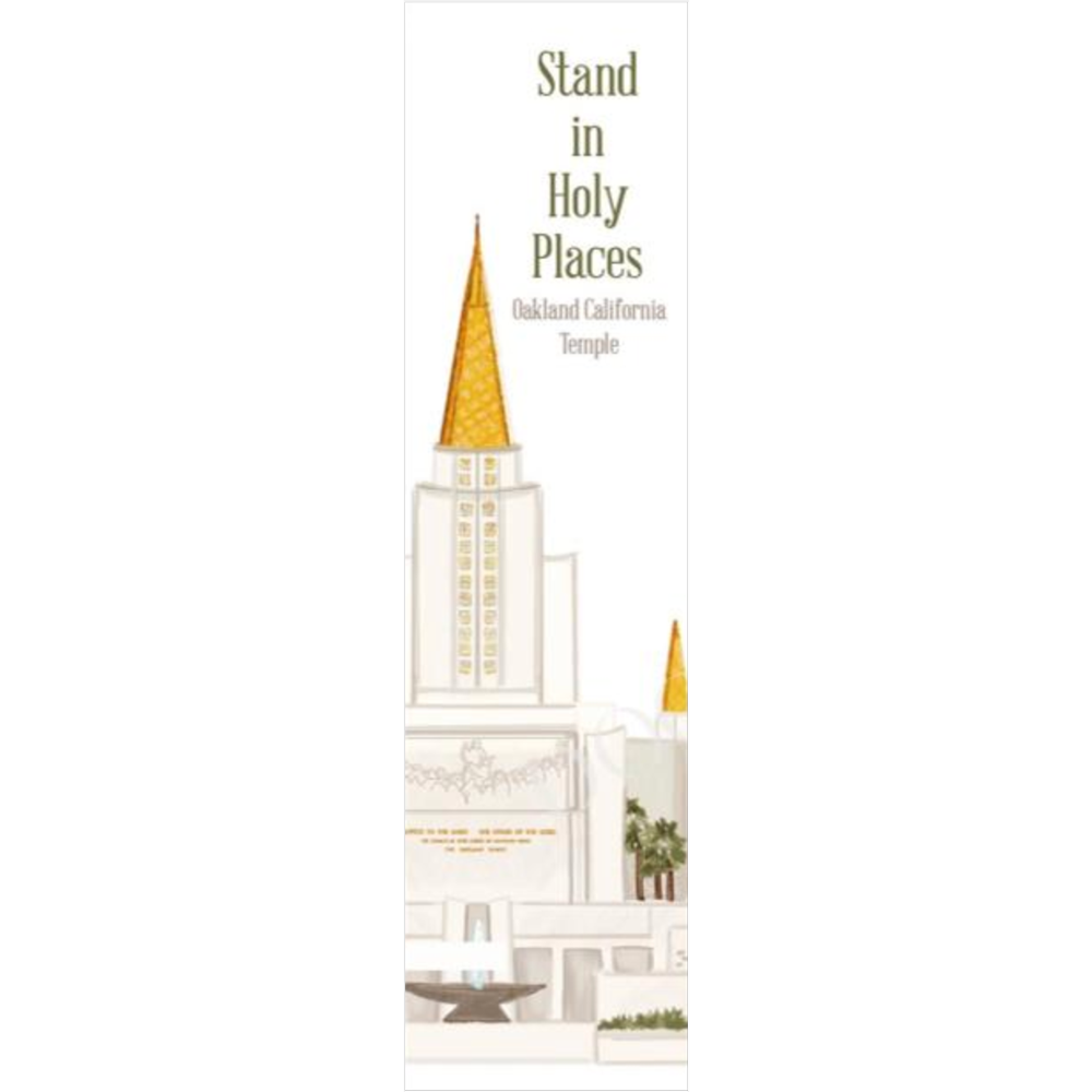 Oakland Temple Bookmark