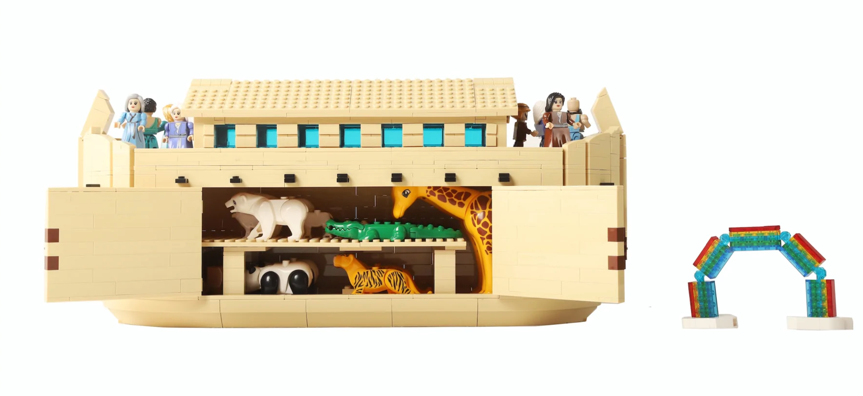 Noah's Ark Brick Set, , large