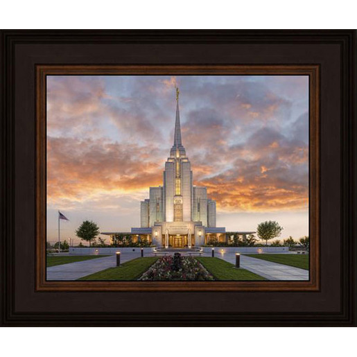 Rexburg Temple (16x19 Framed Print), , large image number 0