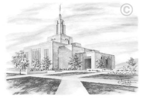 Draper Temple Sketch, , large image number 0