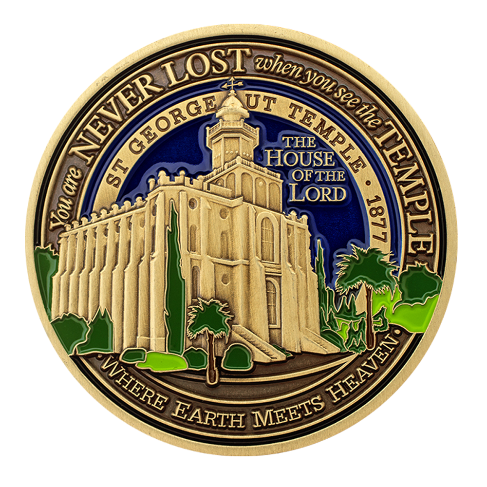 St. George Utah Temple Medallion, , large image number 0