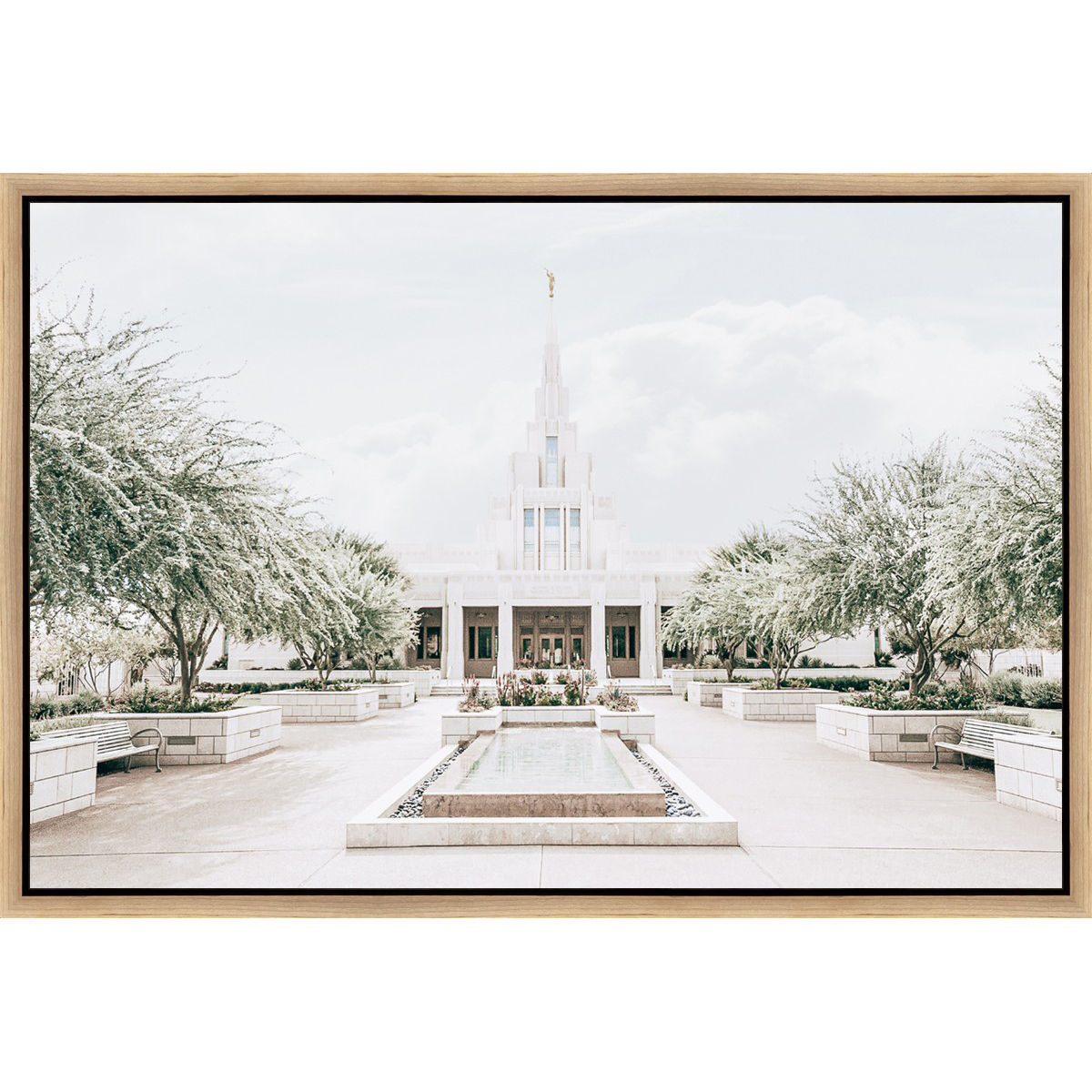 Sweet is the Work, Phoenix Temple (31.5x21.5 Framed Canvas)