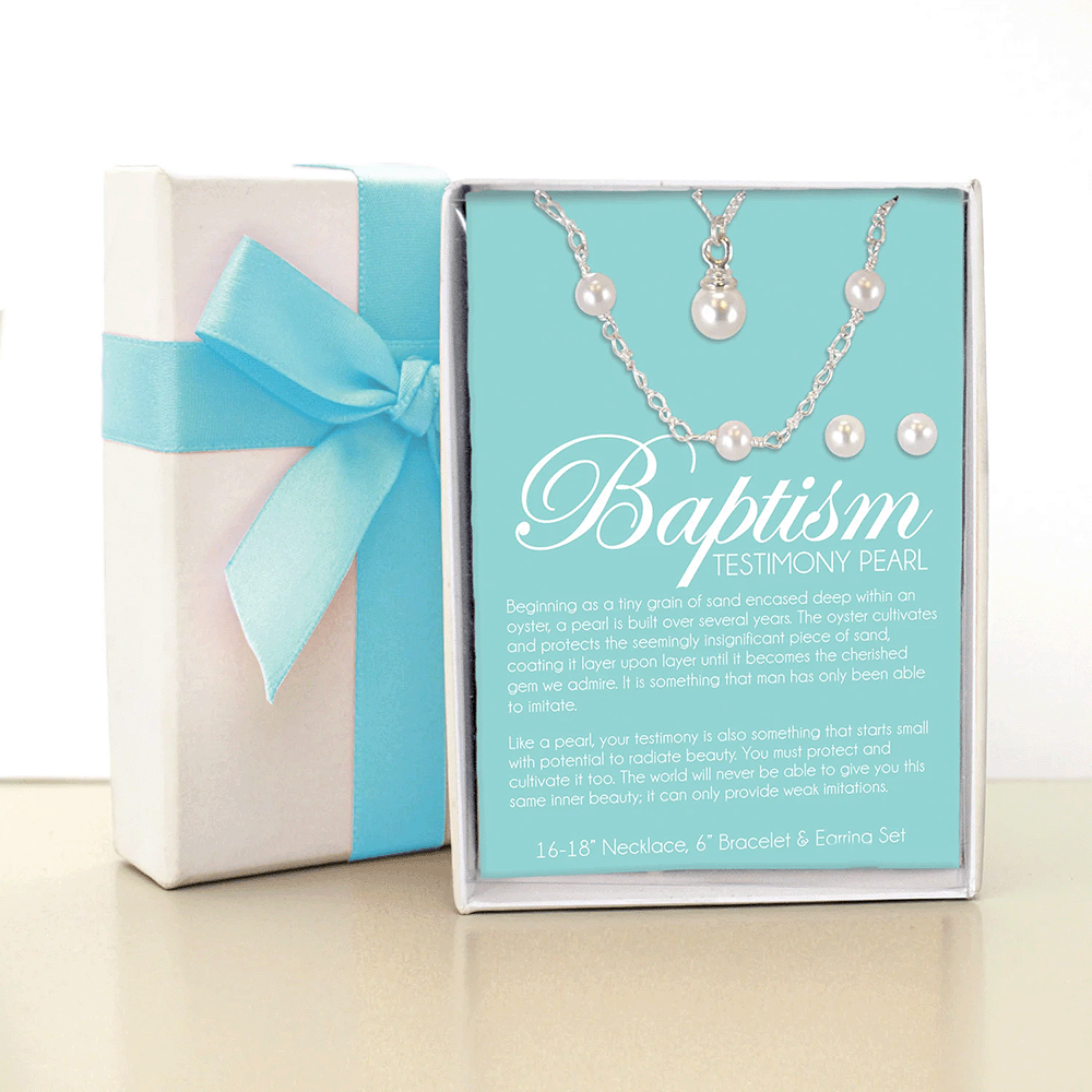 Testimony Baptism Pearl Set, , large