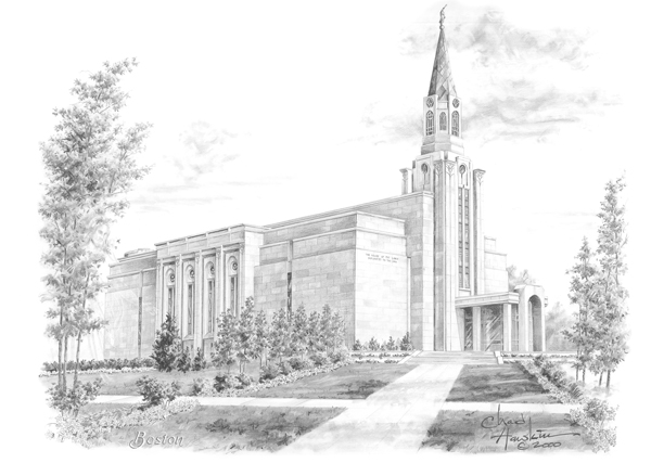 Boston, Massachusetts Temple 5x7 Print, , large image number 0