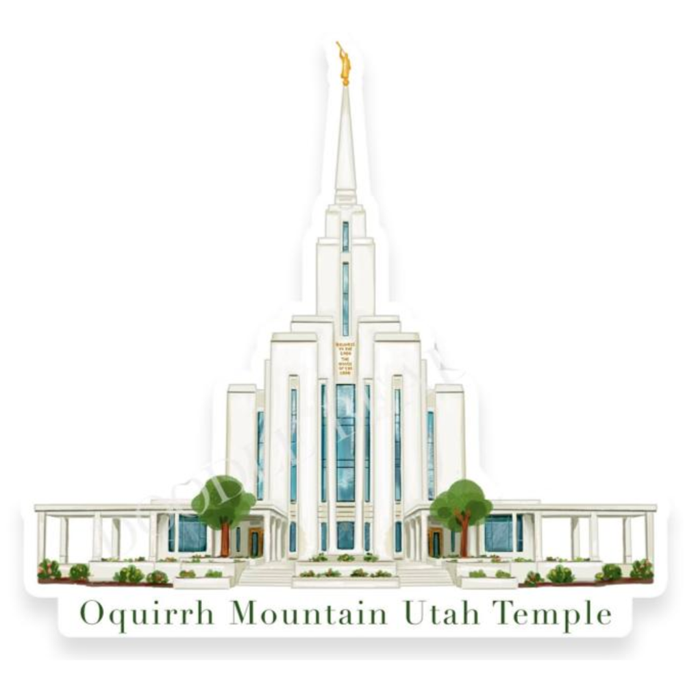 Oquirrh Mountain Utah Temple Sticker, , large image number 0