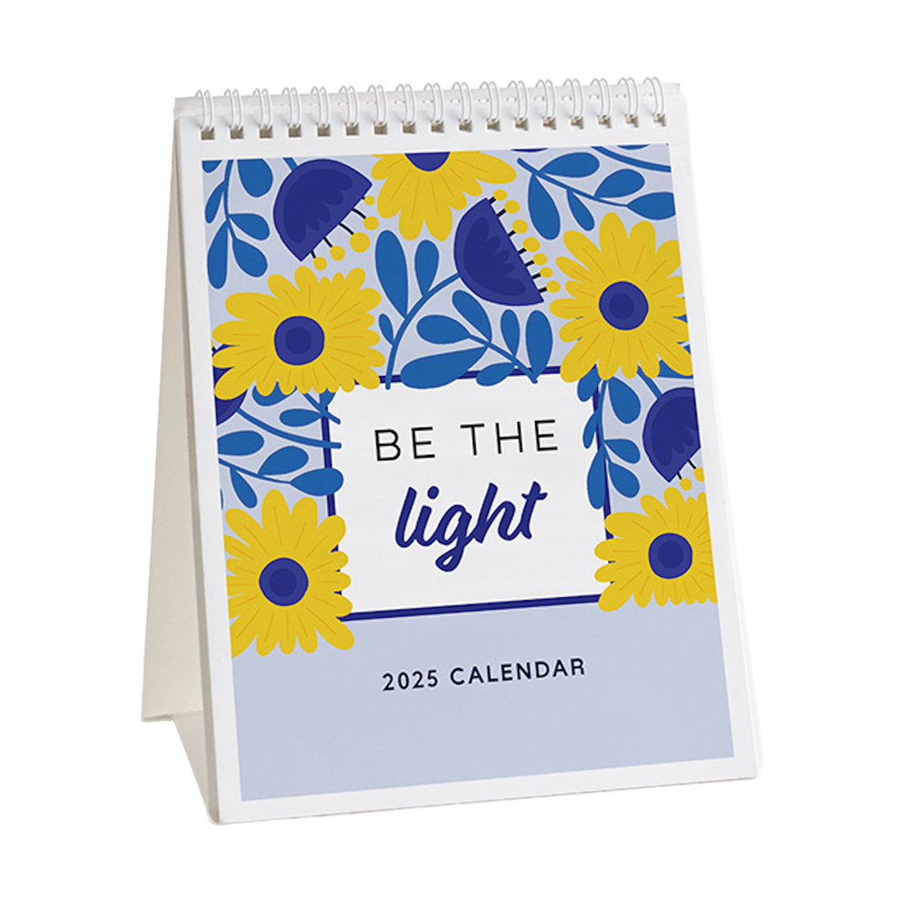 2025 Be the Light Desktop Calendar (2024 Premium)