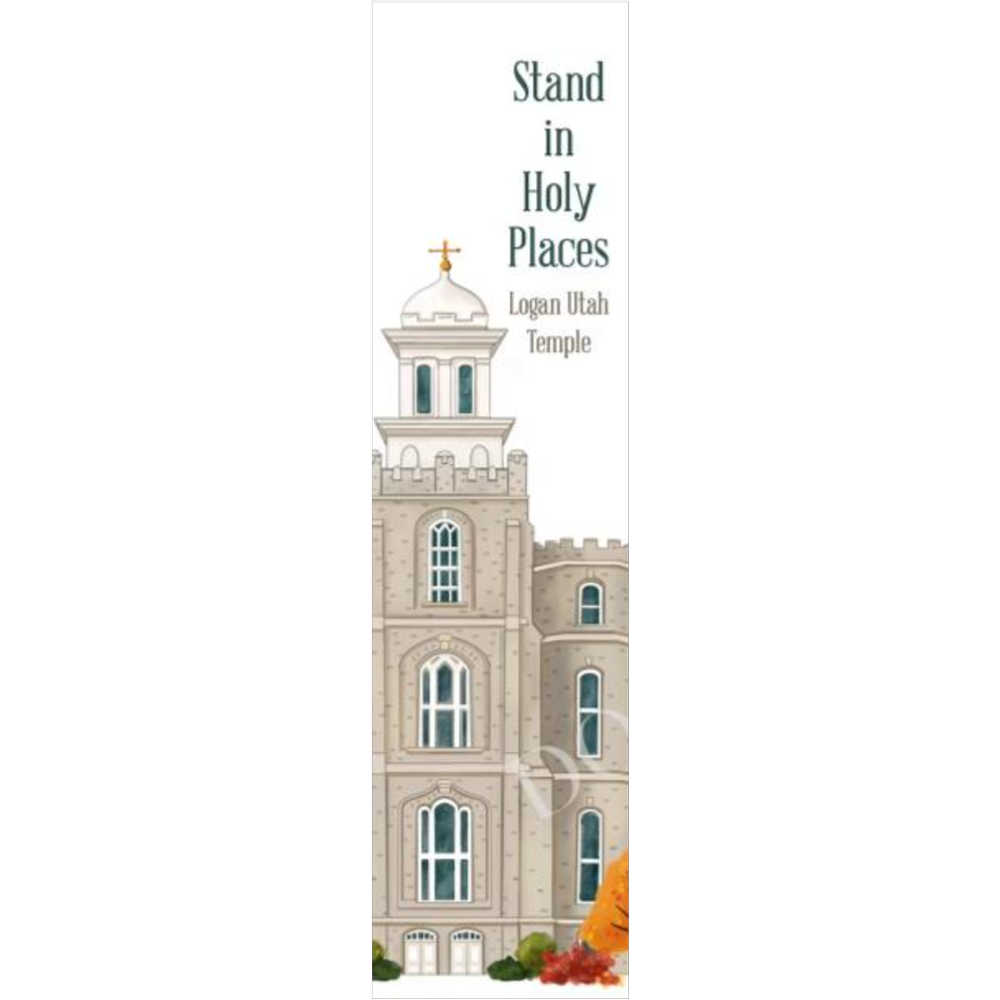 Logan Utah Temple Bookmark, , large image number 0
