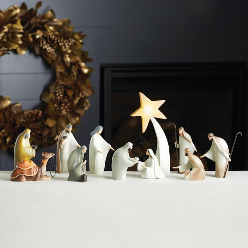Love's Pure Light Kate Lee Resin Nativity Angel and Camel, , large image number 1