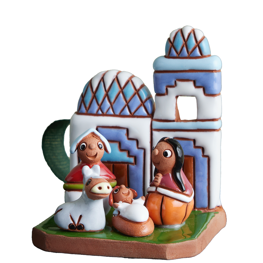 Bolivian Holy Family Nativity Hut Figurine
