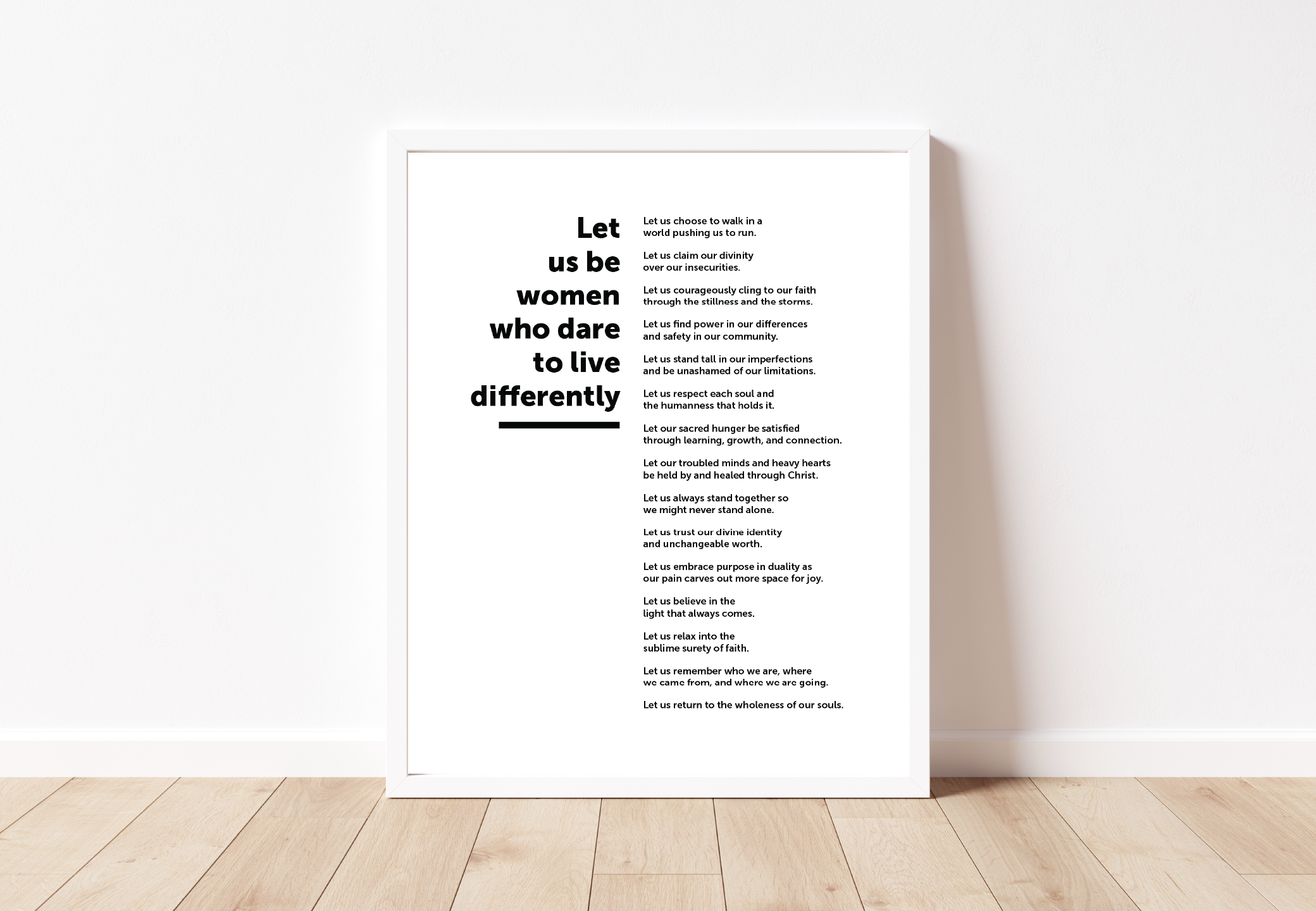 Magnify Manifesto Black and White Print, , large image number 0