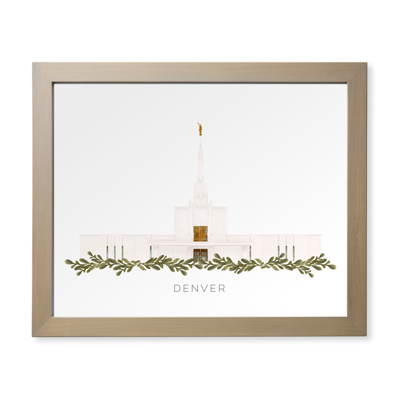 Denver Colorado Temple (28x34 Framed Paper Print), , large image number 0