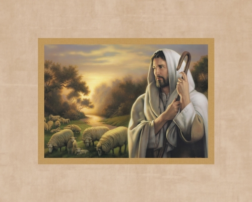 The Lord Is My Shepherd 8x10 Matted Print 