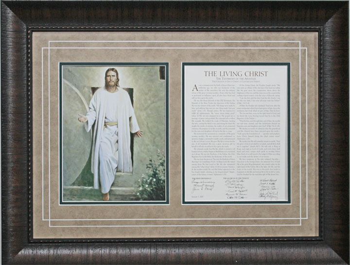 The Living Christ (16x22 Framed Art), , large image number 0