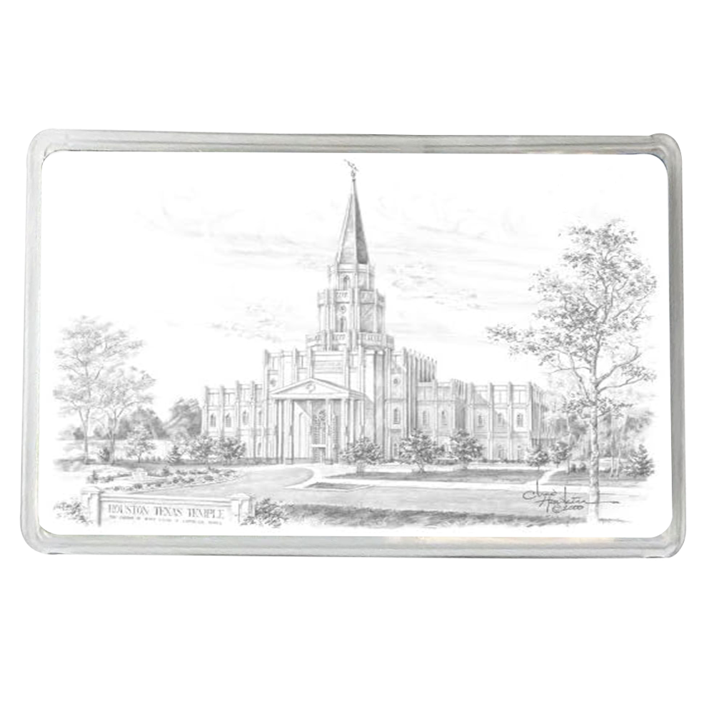 Rec Holder Houston Temple Black & White, , large image number 0