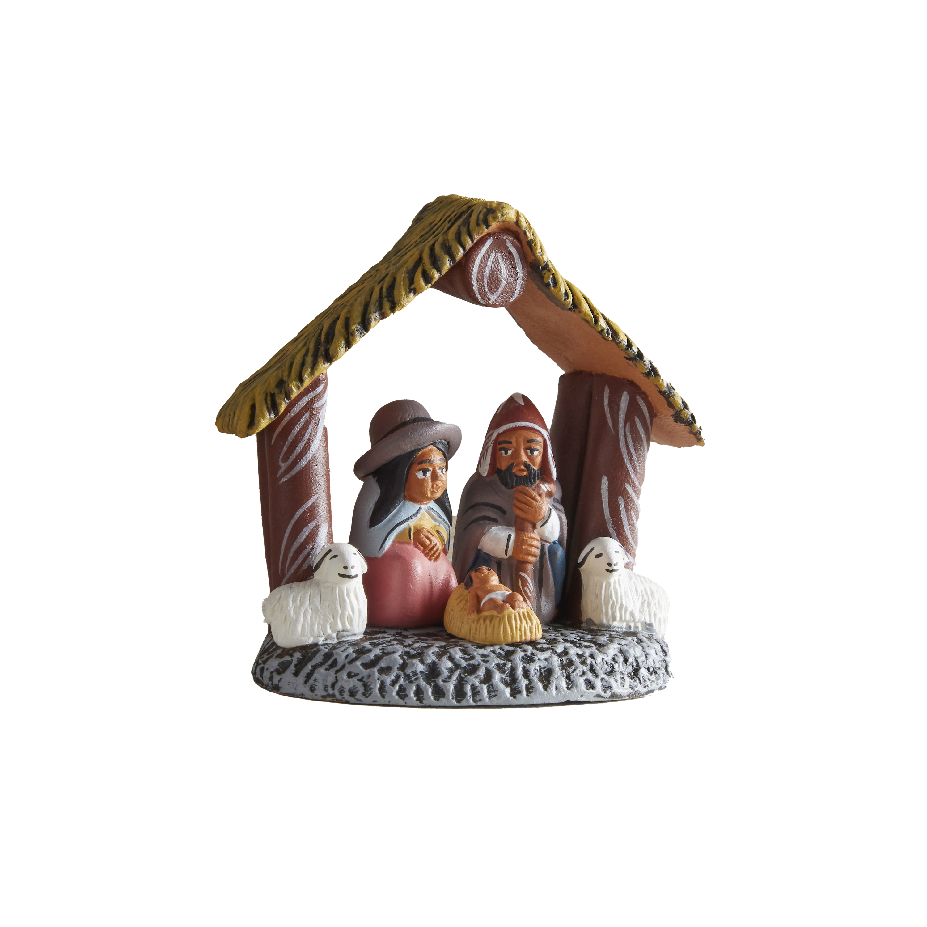Peruvian Holy Family Nativity Manger Figurine, , large image number 0