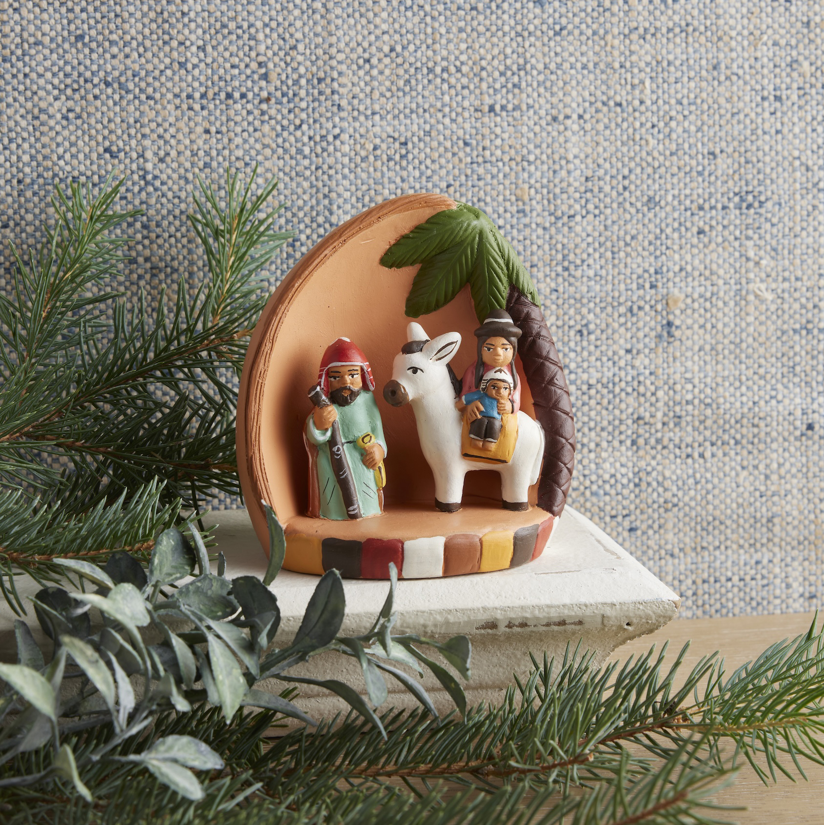 Peruvian Holy Family Nativity Journey Figurine, , large