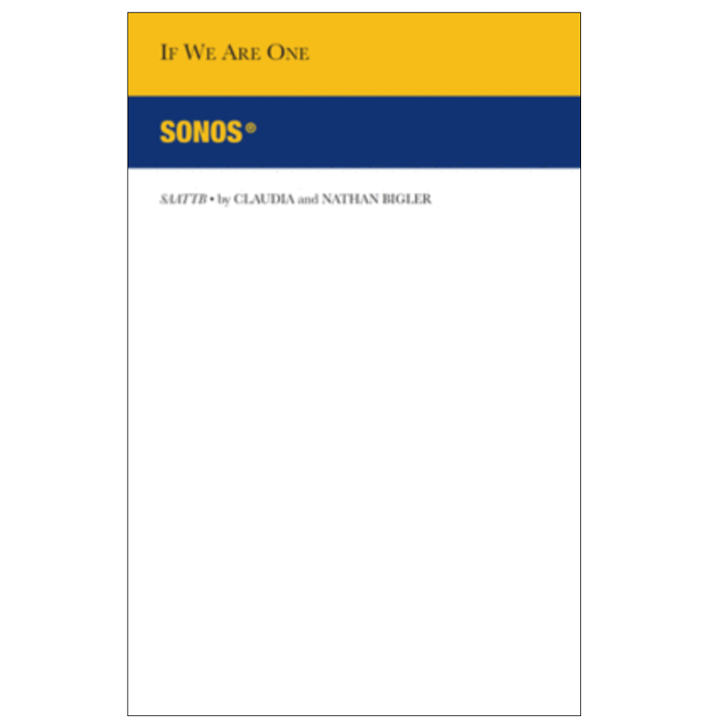 If We Are One SAATTB Sheet Music