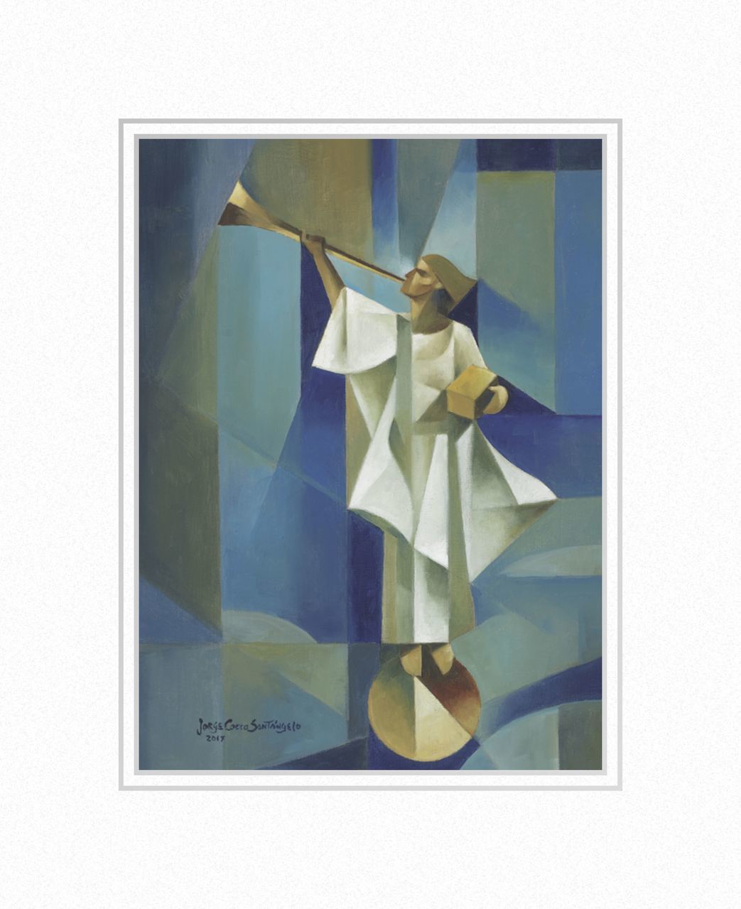 Angel Moroni 11x14 Matted Print