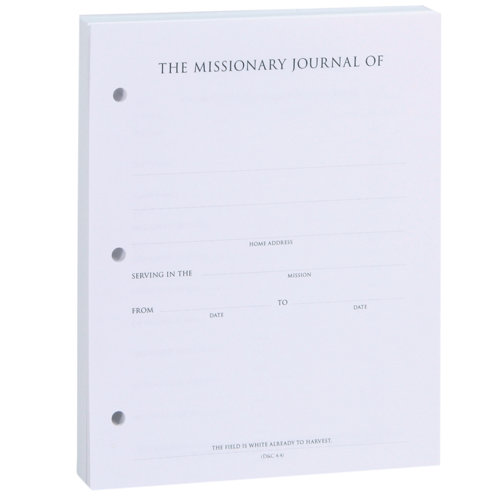Missionary 3-Ring Binder Journal Refill