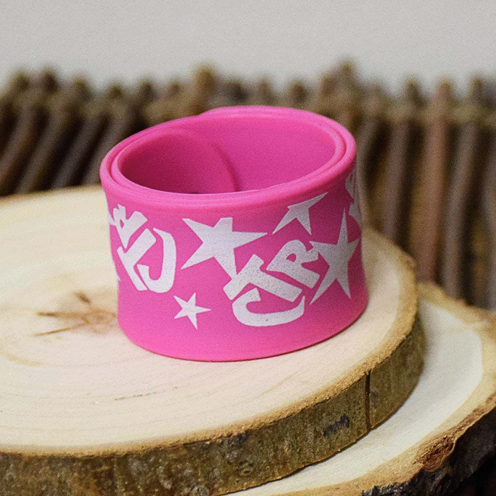 Pink Stars CTR Slap Bracelet, , large image number 1